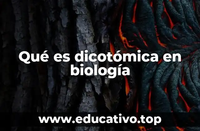 Qué es dicotómica en biología