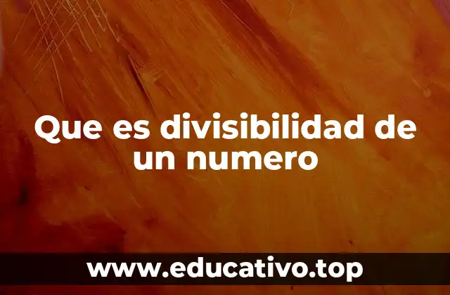 Cómo identificar si un número es divisible por otro
