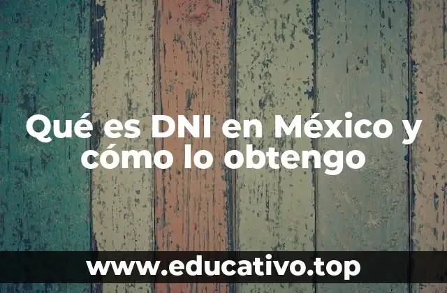 El DNI como herramienta de identificación en México