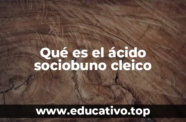 Qué es el ácido sociobuno cleico