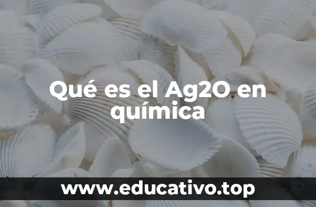 Qué es el Ag2O en química