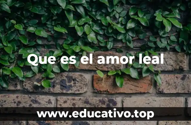 El amor leal como fundamento de relaciones duraderas