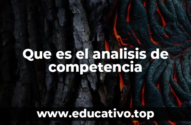 Que es el analisis de competencia