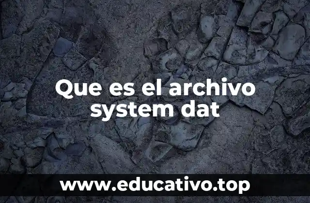 Que es el archivo system dat