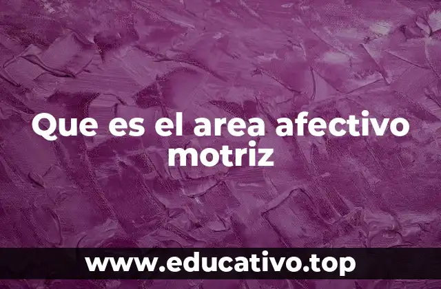 Que es el area afectivo motriz