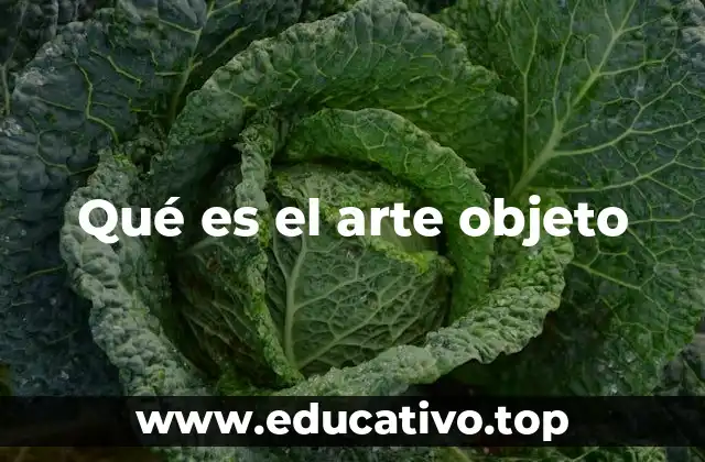 Qué es el arte objeto