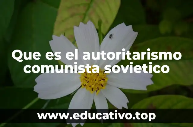 Que es el autoritarismo comunista sovietico