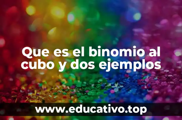 El desarrollo algebraico del cubo de un binomio