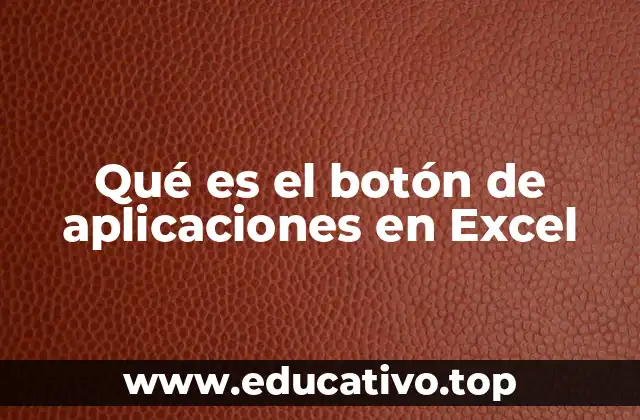 Qué es el botón de aplicaciones en Excel