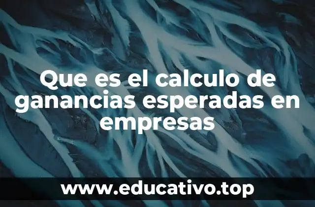Que es el calculo de ganancias esperadas en empresas