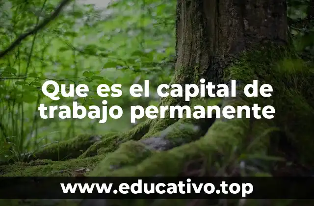 Que es el capital de trabajo permanente