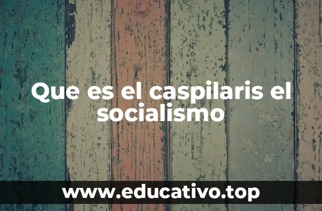 Que es el caspilaris el socialismo