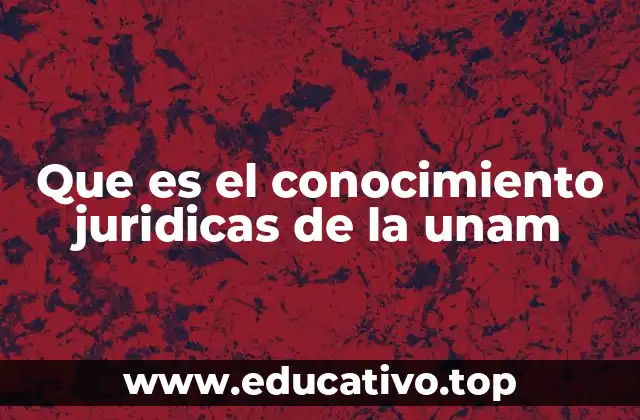 La formación del conocimiento jurídico en la UNAM