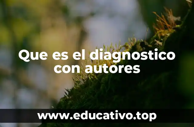 Que es el diagnostico con autores