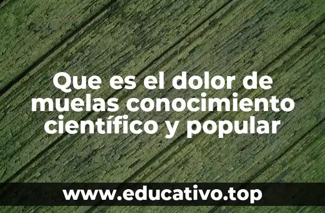 El dolor dental desde una perspectiva médica