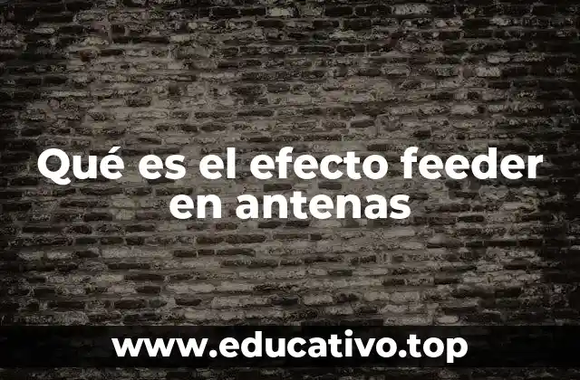 Qué es el efecto feeder en antenas