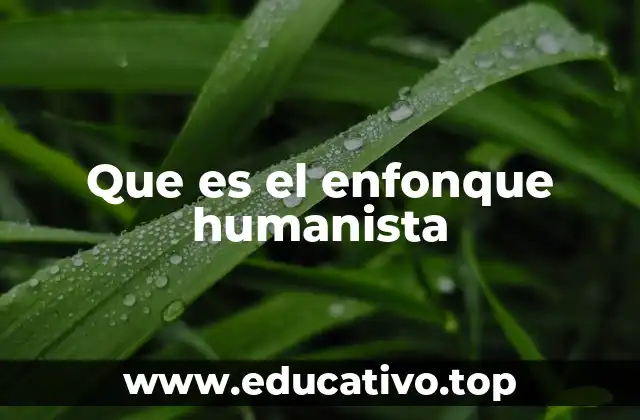 El ser humano como núcleo del enfoque humanista