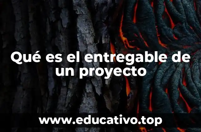 Qué es el entregable de un proyecto