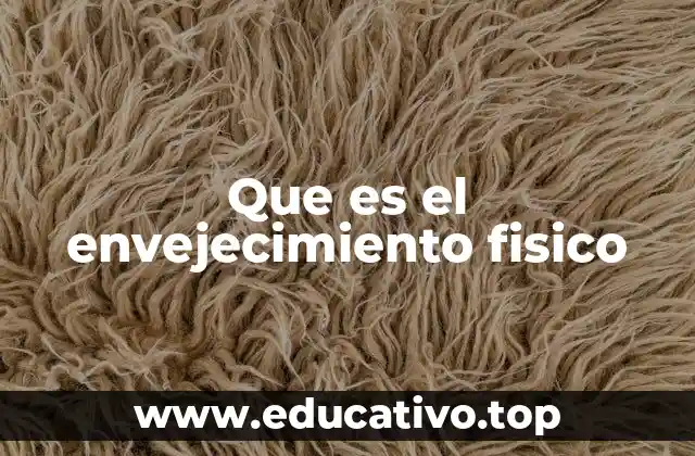 Que es el envejecimiento fisico