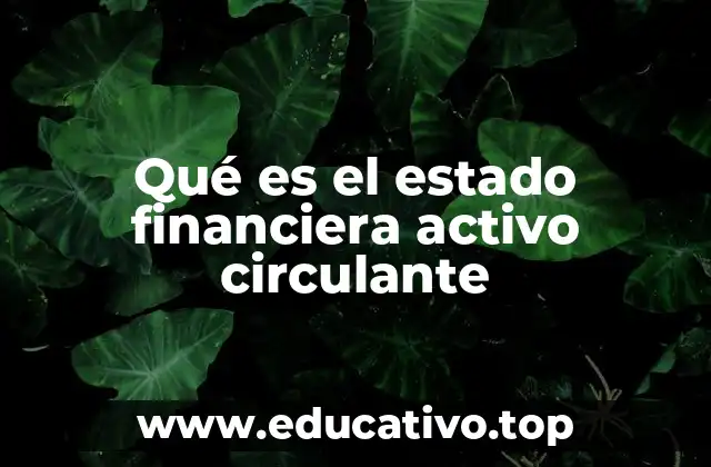 La importancia del activo circulante en el análisis financiero
