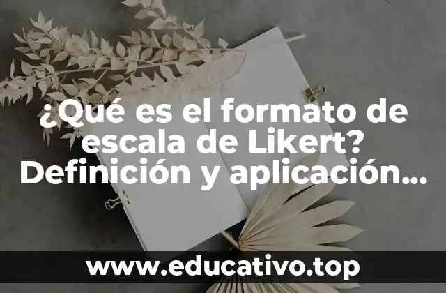 ¿Qué es el formato de escala de Likert? Definición y aplicación práctica