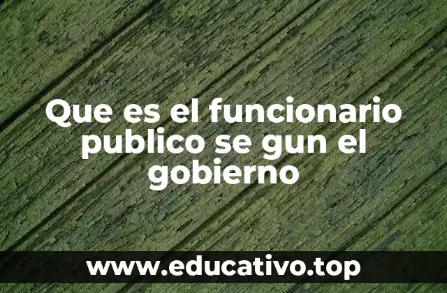 El papel de los funcionarios en la gobernanza estatal