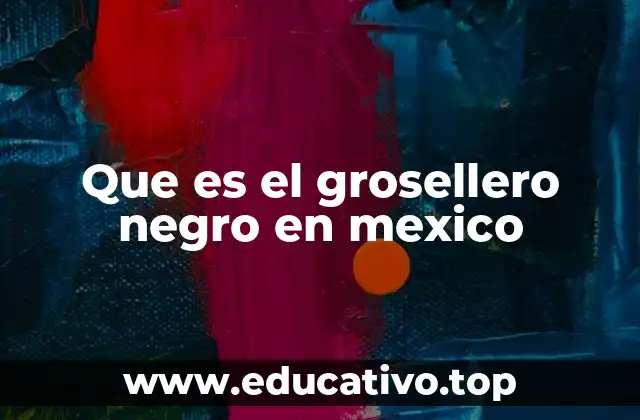Que es el grosellero negro en mexico