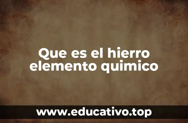 El hierro en la historia y en la naturaleza