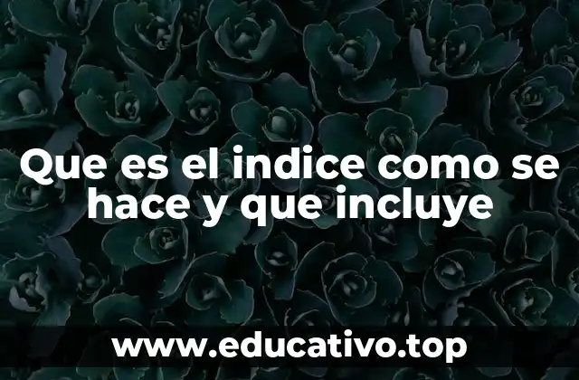 La importancia del índice en la comunicación efectiva