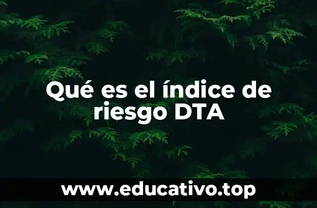 Qué es el índice de riesgo DTA