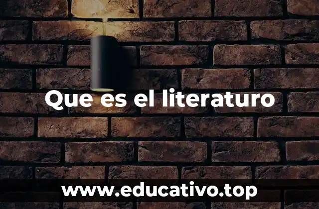 Que es el literaturo