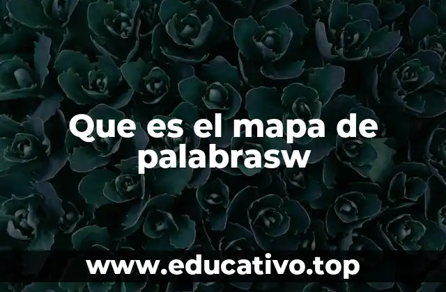 Que es el mapa de palabrasw
