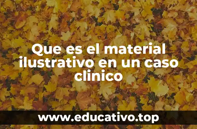 Que es el material ilustrativo en un caso clinico