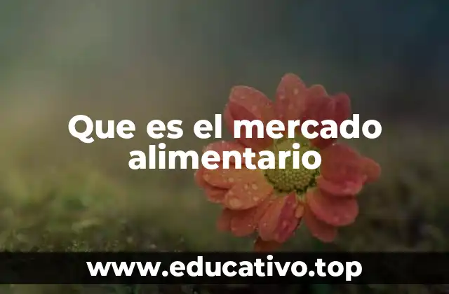 Que es el mercado alimentario