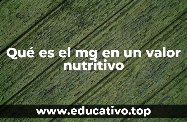 La importancia de los valores nutricionales en la alimentación saludable