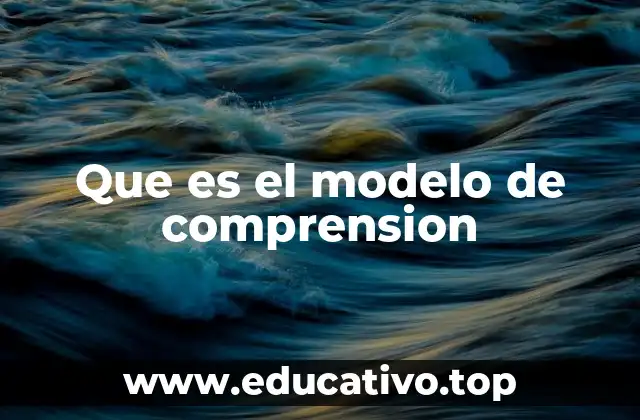 Que es el modelo de comprension