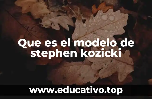 Que es el modelo de stephen kozicki