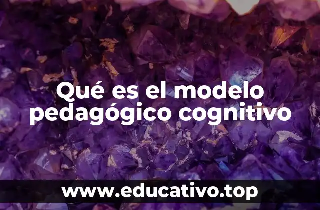 Qué es el modelo pedagógico cognitivo