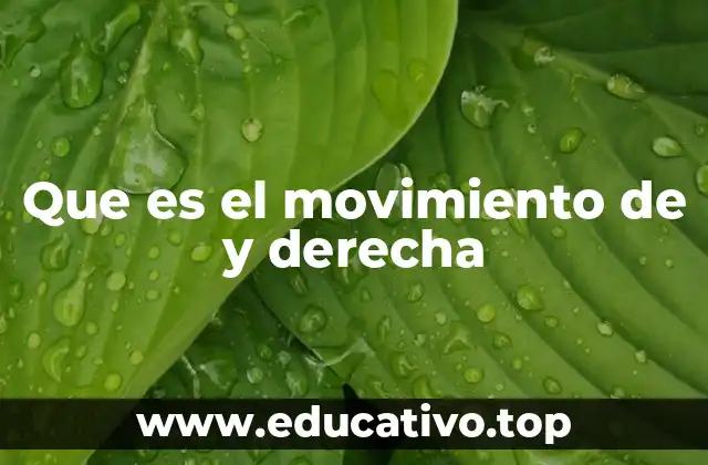 Que es el movimiento de y derecha
