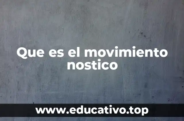 Que es el movimiento nostico