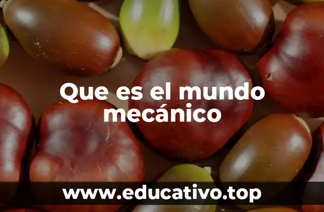Que es el mundo mecánico