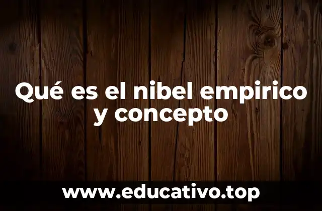 Qué es el nibel empirico y concepto