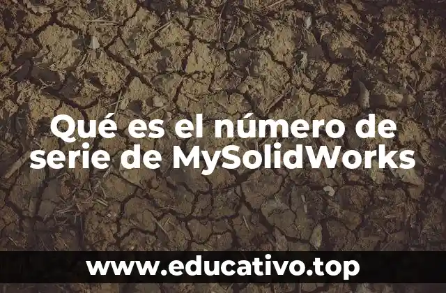 Qué es el número de serie de MySolidWorks