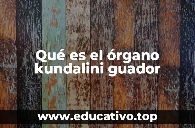 Qué es el órgano kundalini guador