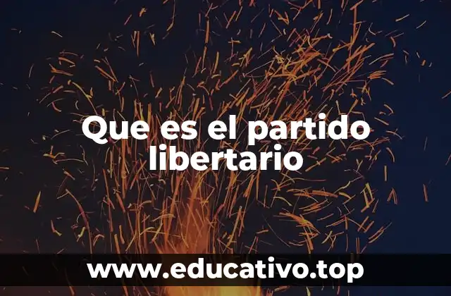 Que es el partido libertario
