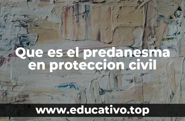 Que es el predanesma en proteccion civil