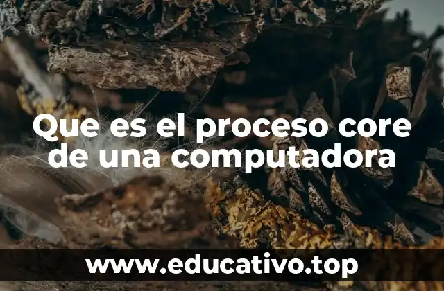 Que es el proceso core de una computadora
