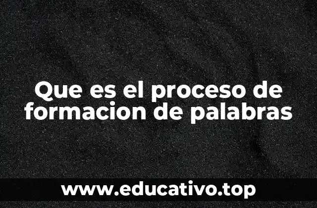 Los mecanismos detrás de la formación de nuevas palabras