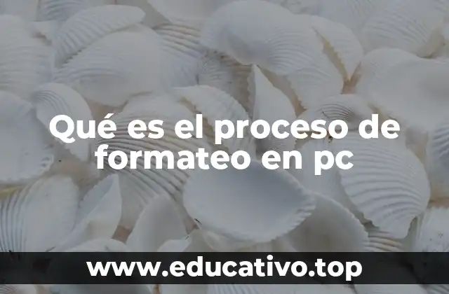 Qué es el proceso de formateo en pc