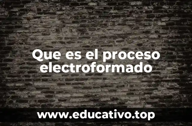 El electroformado como técnica de fabricación avanzada